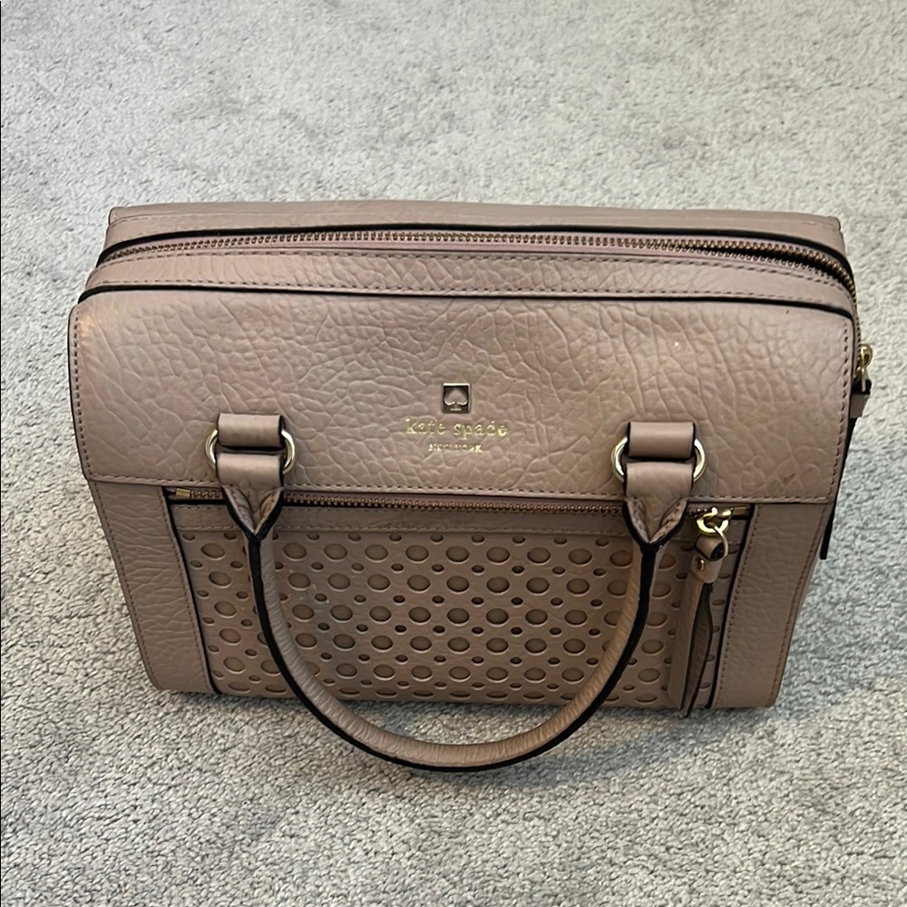 Kate Spade Brown Textured Leather Bag